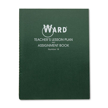 Ward® Lesson Plan Book, Daily-weekly, Two-page Spread (eight Classes), 11 X 8.5, Green Cover freeshipping - TVN Wholesale